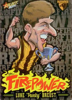 2014 Select AFL Champions - Firepower Caricatures #FC31 Luke Breust Front